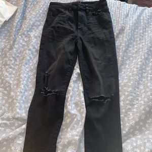 American eagle black skinny jeans size 2